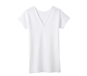 《ホワイトS》【グンゼ 快適工房】三分袖肌着 女性用 V首 ホワイト Sサイズ（3枚セット）　012-H-GZ002-V-WS