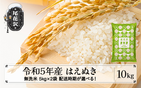 米 10kg 5kg×2 はえぬき 無洗米 令和5年産 2023年産 山形県産 尾花沢産 kb-hamxa10