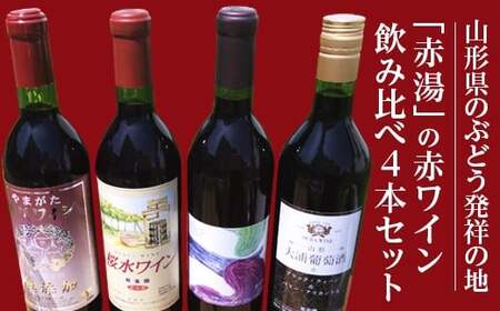 日本ワインの原点「赤湯赤ワイン」飲み比べセット 各720ml 309