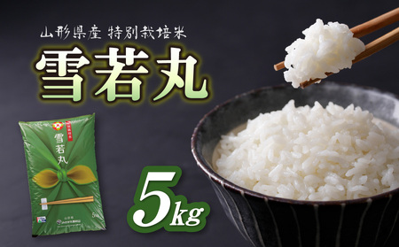 特別栽培米 雪若丸 5kg【山形県産 特別栽培米】 001-067