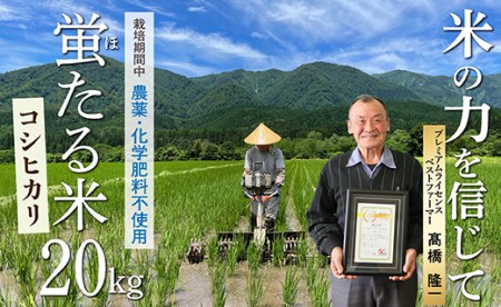 特別栽培米 蛍たる米コシヒカリ 20㎏