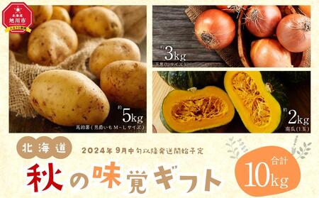 【先行予約】北海道 秋の味覚ギフト じゃがいも＋玉ねぎ＋かぼちゃセット （合計10kg）