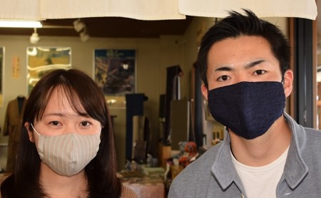 天然の抗菌作用　結城つむぎ(シルク)の手作りマスク【2枚セット】 大・中セット