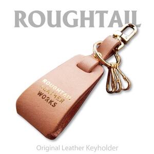 Roughtail leather works【 レザーチャームキーホルダー】ナチュラル【1498038】