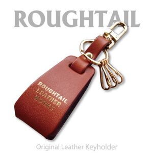 Roughtail leather works【 レザーチャームキーホルダー】ライトブラウン【1498040】