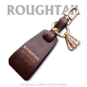 Roughtail leather works【 レザーチャームキーホルダー】ダークブラウン【1498041】