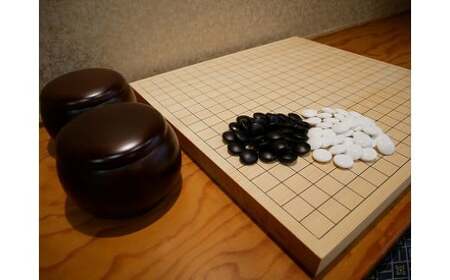 GS-07 【 碁盤 】 桧 10号 接合盤 卓上 セット 囲碁 将棋 木工品