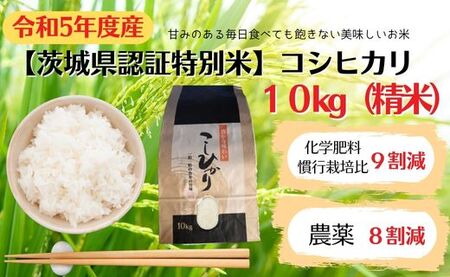 【茨城県認証特別米】　コシヒカリ　10kg（精米）