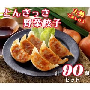 「宇都宮餃子会とんきっき」野菜餃子　90個（計1.6kg）