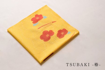 刀剣デザインハンカチ「TSUBAKI - 椿 -」