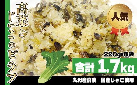 国産発芽玄米入り 九州産高菜とじゃこの 栄養価の高いピラフ