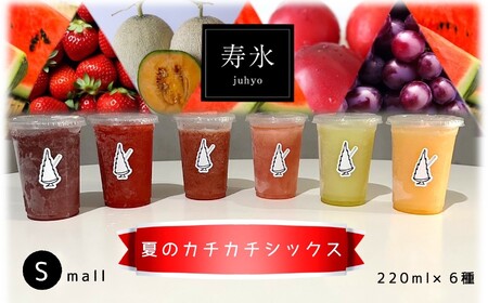 【先行予約】寿氷 夏の カチカチ シックス 6種類 食べ比べ セット スモール 真岡市 栃木県