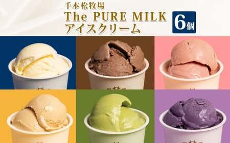 The PURE MILKアイスクリーム6個セット【 お菓子・スイーツ 栃木県 那須塩原市 】 ns040-004