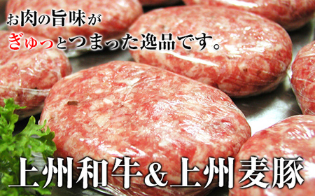 手作り王様のハンバーグ （150g×6個） 豚 銘柄豚 ブランド豚 肉 上州麦豚 上州和牛 F20E-954