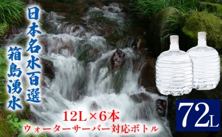 群馬の名水 箱島湧水 エアL  12L×6本 ウォーターサーバー 対応ボトル(2本×3回) 飲料 ドリンク 飲料類 水 ミネラルウォーター 名水 天然水