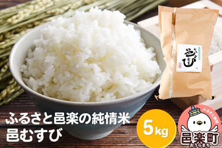 【白米】ふるさと邑楽の純情米 邑楽町産のお米 邑むすび 5kg