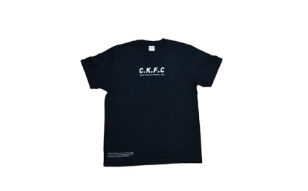 No.758-02 【黒・Mサイズ】川越からJリーグへ。CKFCオリジナルTシャツ1枚