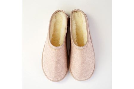 メリノン「スリッパ」 XLサイズ／ベージュ　暖かい羊毛で冬の室内も快適！