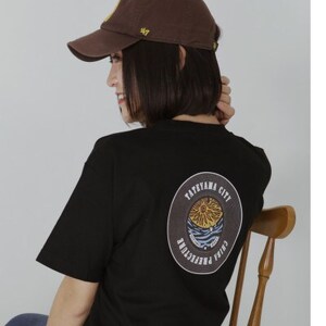 バックプリント 館山市 マンホールTシャツ 黒 Mサイズ【1489888】
