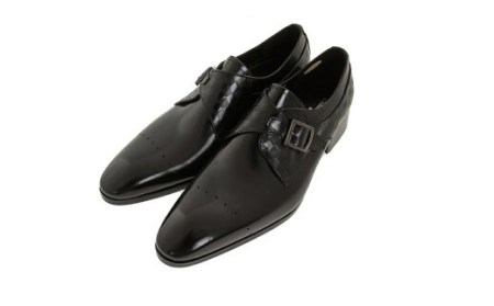 【浅草の靴】クリスチャンカラノ 本革ビジネスシューズ[FH-02](サイズ：24.5cm、カラー：ブラック)