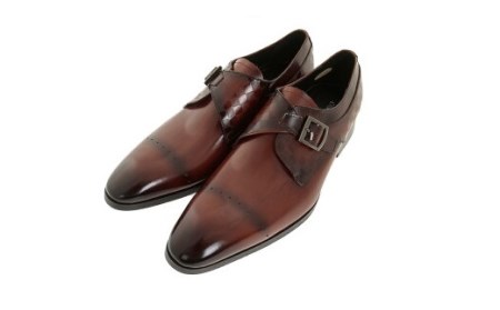 【浅草の靴】クリスチャンカラノ 本革ビジネスシューズ[FH-02](サイズ：24.5cm、カラー：ブラウン)