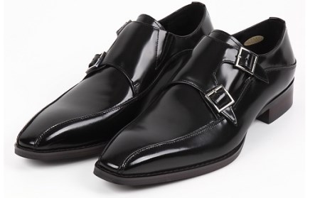 【浅草の靴】クリスチャンカラノ 本革ビジネスシューズ[TK-491](サイズ：24.5cm、カラー：ブラック)