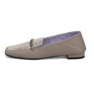 100周年マドラス　浅草ハンドメイド婦人靴 MAL0032　ビットモカシューズ(サイズ：22.0cm、カラー：ライトグレーコンビ)