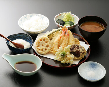 【天寿々】天ぷらとお食事コースチケット＜ペア＞