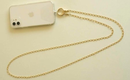 [Cherieオリジナルスマートフォンショルダー] smartphone shoulder - perch - / gold