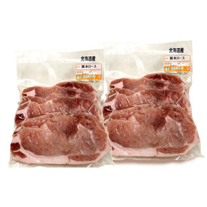 北海道産豚肉・とんかつ用ロース1.2kg（120g×10枚） F21H-429