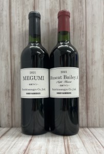 ケントクワイナリー　2021ワイン　MEGUMI＆マスカットベリーAセット（2本） ※離島への配送不可