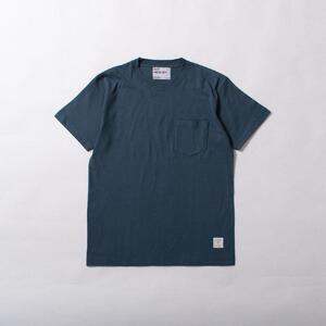 《1》レディースM～レディースL　ポケットTシャツ　BLUE