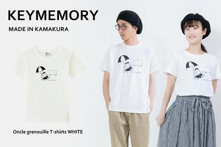 《3》【KEYMEMORY鎌倉】GrenouilleイラストTシャツ WHITE