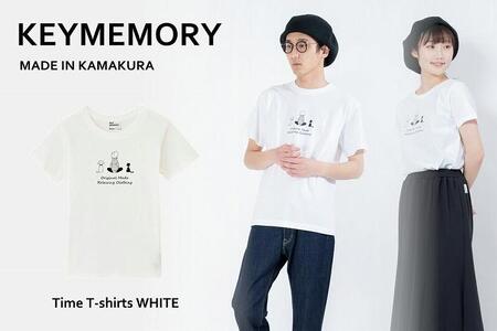 《1》【KEYMEMORY鎌倉】TIMEイラストTシャツWHITE