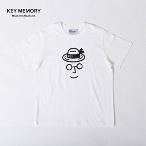 【1サイズ】【KEY MEMORY】Straw hat T-shirts WHITE