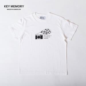 【1サイズ】【KEY MEMORY】Camera T-shirts WHITE