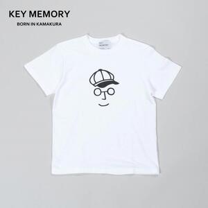 《0》【KEYMEMORY 鎌倉】キャスケットイラストTシャツ WHITE