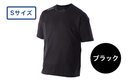 I4-04【カラー：ブラック サイズ：S】リカバリーウェア A.A.TH/ ハーフTシャツ（品番：AAJ99301）