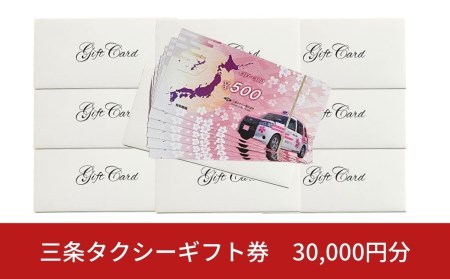 三条タクシーギフト券 30,000円分【100S001】