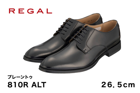 REGAL 810R ALT プレーントゥ ブラック 26.5cm リーガル ビジネスシューズ 革靴 紳士靴 メンズ リーガル REGAL 革靴 ビジネスシューズ 紳士靴 リーガルのビジネスシューズ ビジネス靴 新生活 新生活
