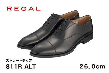 REGAL 811R ALT ストレートチップ ブラック 26.0cm リーガル ビジネスシューズ 革靴 紳士靴 メンズ リーガル REGAL 革靴 ビジネスシューズ 紳士靴 リーガルのビジネスシューズ ビジネス靴 新生活 新生活