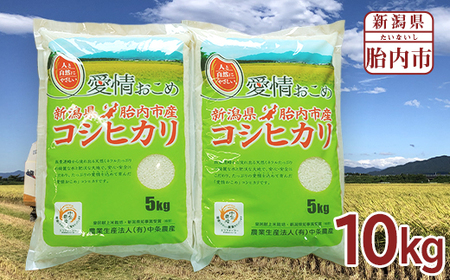 16-K101新潟県胎内市産コシヒカリ10kg（5kg×2袋）