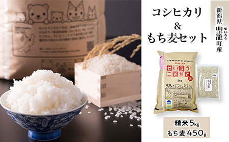 コシヒカリ精米5kgともち麦セット【金助農業株式会社】