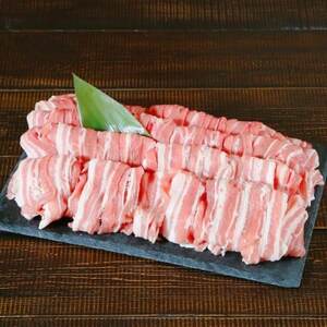 朝日豚バラ肉(しゃぶしゃぶ用)1.2kg【配送不可地域：離島】【1404324】
