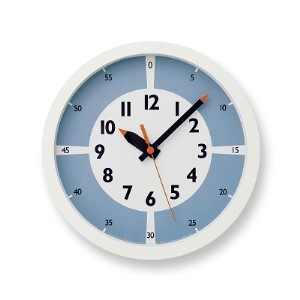 fun pun clock with color! / ライトブルー （YD15-01 LBL） Lemnos レムノス  時計