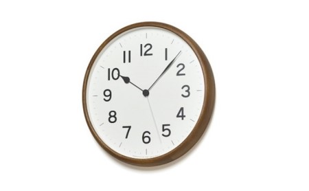 ROOTブラウン（NY21-08BW）Lemnos 掛け時計