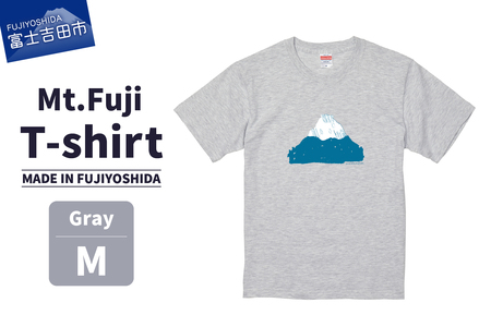 Mt.Fuji T-shirt：Gray《MADE IN FUJIYOSHIDA》Ｍサイズ