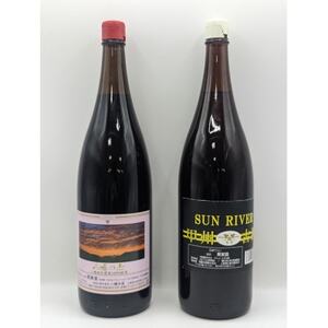 【山梨市産】一升瓶赤白ワインセット(5)【1490556】