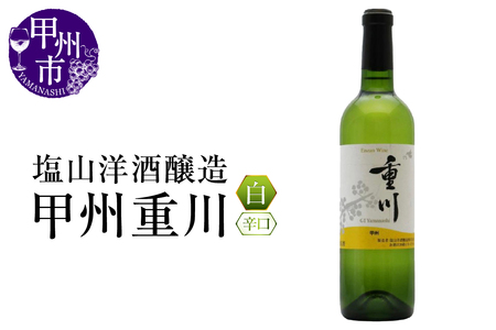 塩山洋酒醸造の白ワイン『甲州重川』（RC）B-641