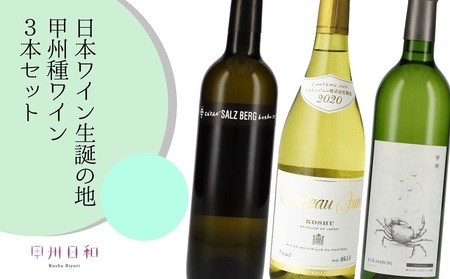 日本ワイン生誕の地 甲州種ワイン3本セット（KSB）C7-656